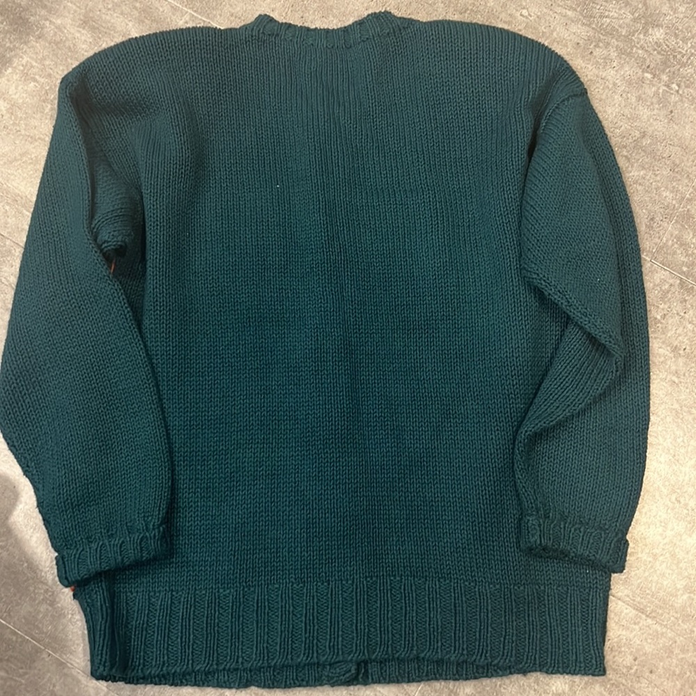 Evan Picone Vintage Knitted by Hand Fall Cardigan Sweater - Small - Picture 7 of 7